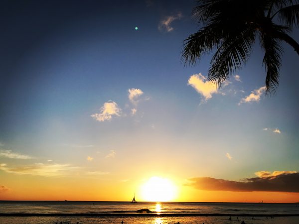 Sunset at Waikiki Beach