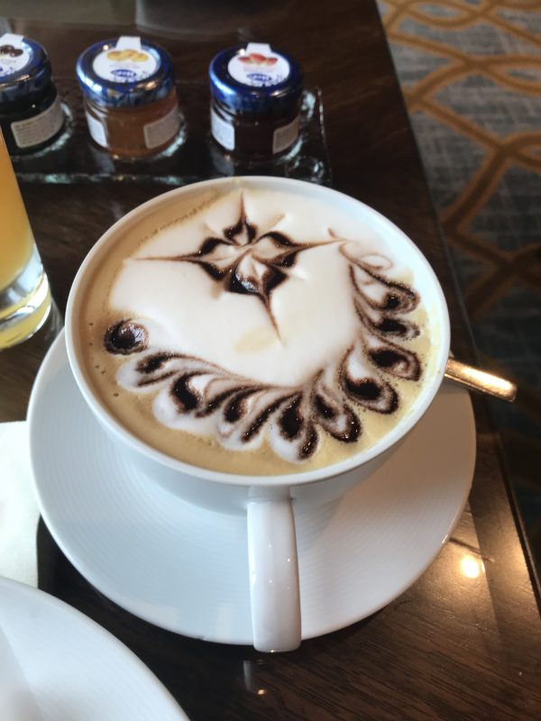 Conrad Macao Club Lounge Cappuccino