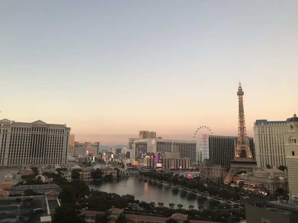 Las Vegas view from the Cosmopolitan