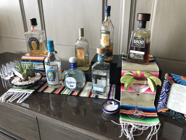 Club Lounge tequila selection